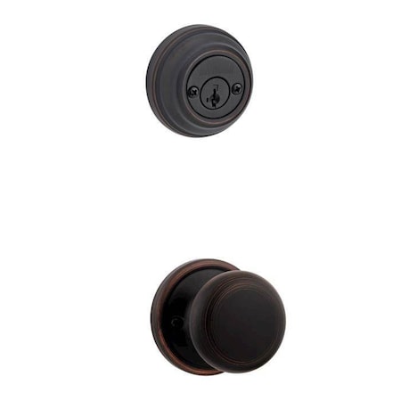 Kwikset Hancock Knob Interior Double Cylinder Handleset Trim 967H-11P-SMT-GC